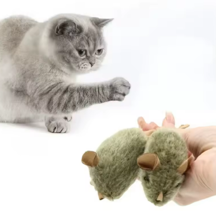 Kwispelwinkel | Pluche Muisspeeltje met Geluid voor Katten