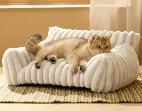 Kwispelwinkel | Warm Kattenbed met Zacht Kussen voor Katten