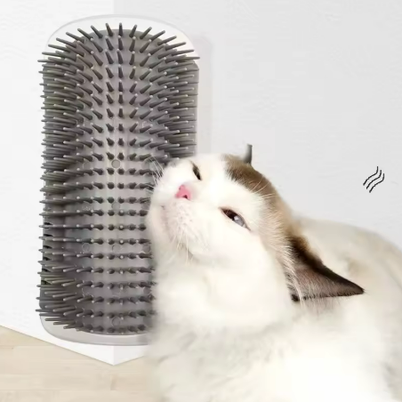 Kwispel-winkel | Kattenhoekborstel met Massagefunctie en Haarverwijdering