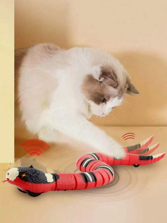 Kwispelwinkel | Interactieve Elektrische Slang voor Katten met Smart Sensor