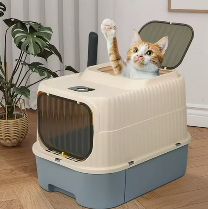 Kwispel-winkel | Gesloten Kattenbak met UV-Sterilisatie, Geurbestrijding en Lade