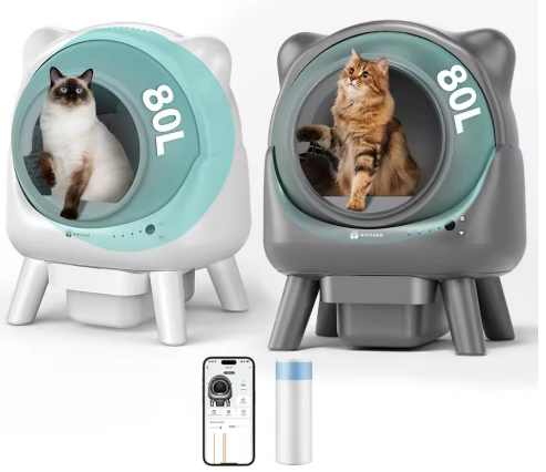Kwispel-winkel | Slimme Automatische Kattenbak met WiFi, App en Zelfreiniging