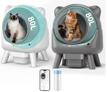 Kwispel-winkel | Slimme Automatische Kattenbak met WiFi, App en Zelfreiniging