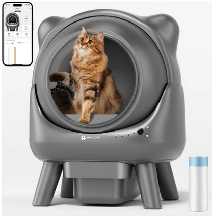 Kwispel-winkel | Slimme Automatische Kattenbak met WiFi, App en Zelfreiniging