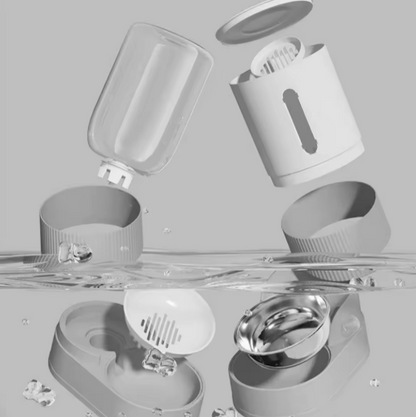 Kwispel-winkel | Transparante Automatische Voer- en Waterdispenser voor katten