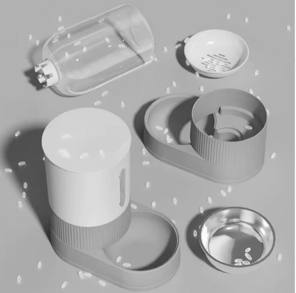 Kwispel-winkel | Transparante Automatische Voer- en Waterdispenser voor katten