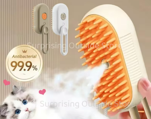 Kwispel-winkel | Elektrische Verzorgingsborstel met Sprayfunctie voor Katten en Honden