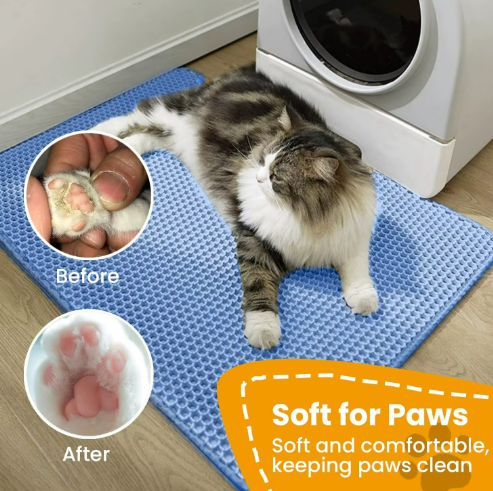 Kwispel-winkel | Dubbellaagse Kattenbakmat met Honingraatstructuur