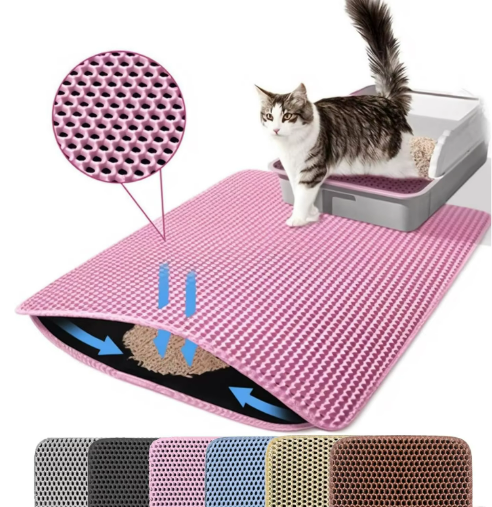 Kwispel-winkel | Dubbellaagse Kattenbakmat met Honingraatstructuur