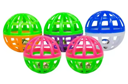 Kwispelwinkel | Kleurrijke Speelbal met Belletje voor Katten