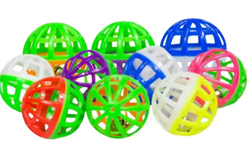 Kwispelwinkel | Kleurrijke Speelbal met Belletje voor Katten