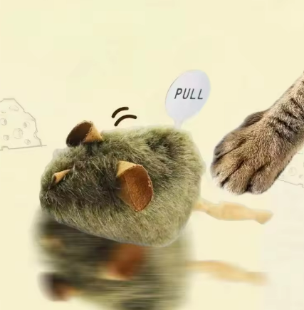 Kwispelwinkel | Pluche Muisspeeltje met Geluid voor Katten