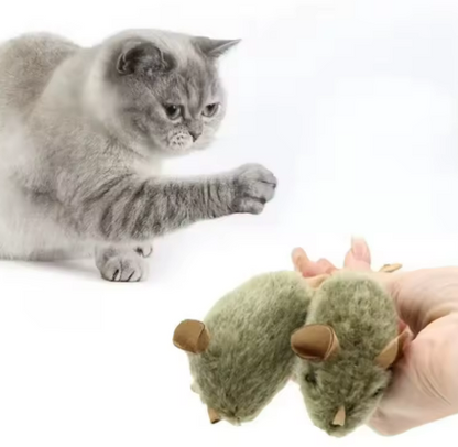Kwispelwinkel | Pluche Muisspeeltje met Geluid voor Katten