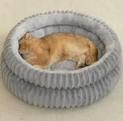 Kwispelwinkel | Zacht Pluche Kattenbed met Antislip Onderkant