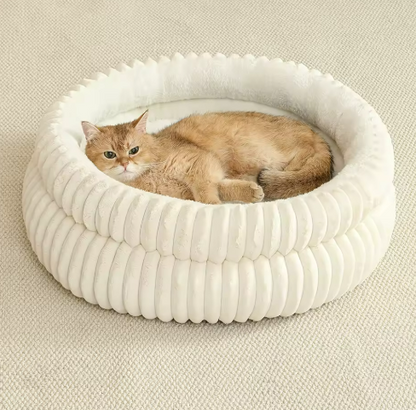 Kwispelwinkel | Zacht Pluche Kattenbed met Antislip Onderkant