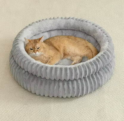 Kwispelwinkel | Zacht Pluche Kattenbed met Antislip Onderkant