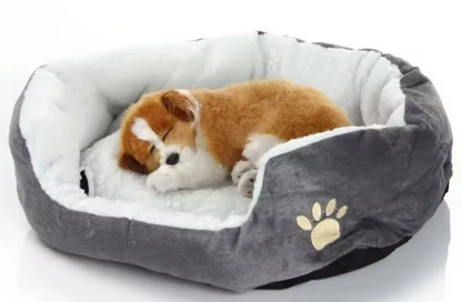 Kwispelwinkel | Zacht Lamswol Huisdierenbed voor Kleine Honden
