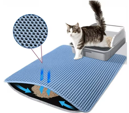 Kwispel-winkel | Dubbellaagse Kattenbakmat met Honingraatstructuur