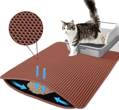 Kwispel-winkel | Dubbellaagse Kattenbakmat met Honingraatstructuur