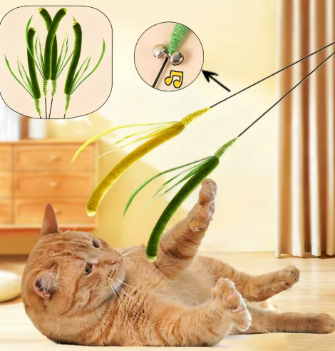 Kwispel-winkel | Interactieve Kattenhengel met Veren en Kattenkruid
