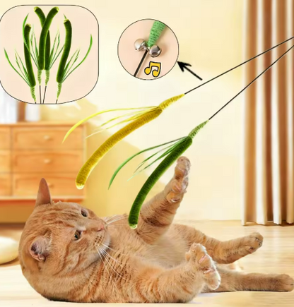 Kwispel-winkel | Interactieve Kattenhengel met Veren en Kattenkruid