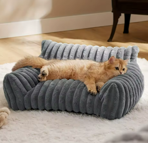 Kwispelwinkel | Warm Kattenbed met Zacht Kussen voor Katten
