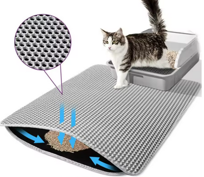 Kwispel-winkel | Dubbellaagse Kattenbakmat met Honingraatstructuur