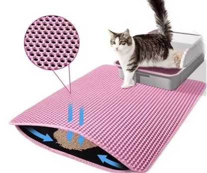 Kwispel-winkel | Dubbellaagse Kattenbakmat met Honingraatstructuur